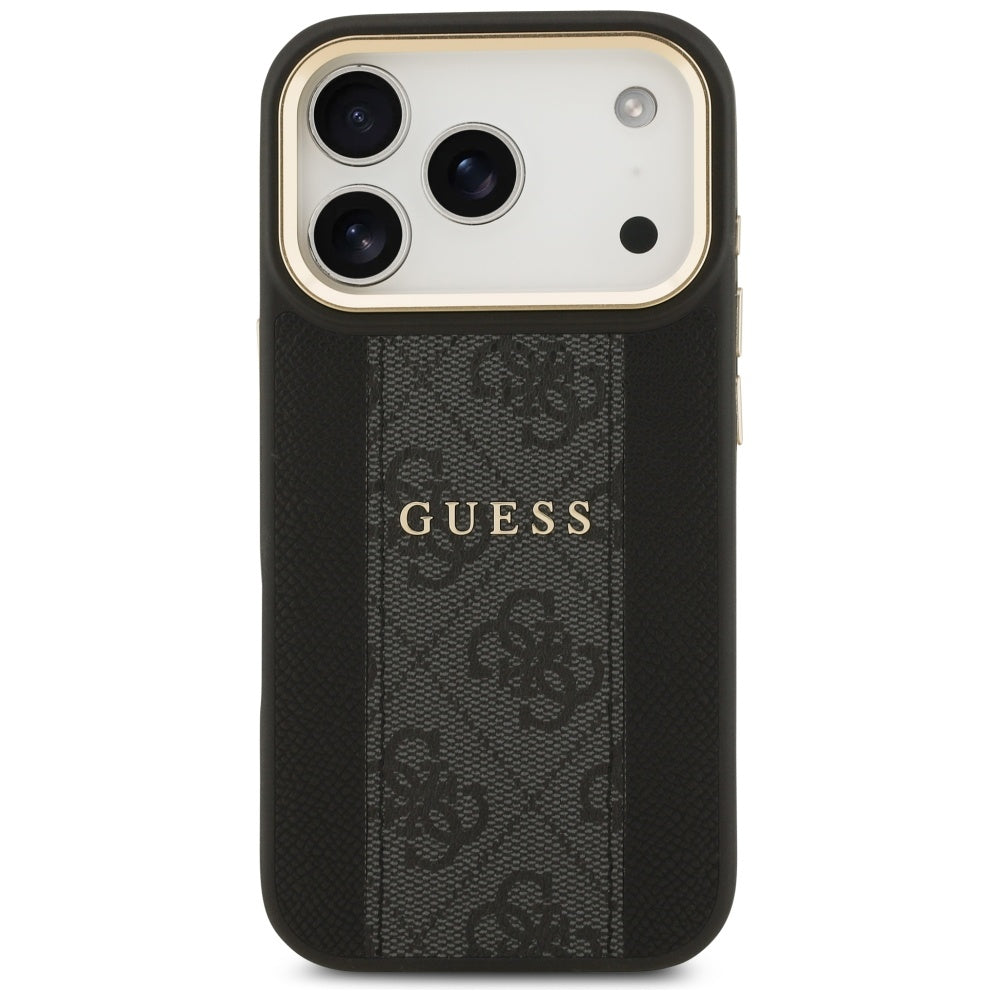 MagSafe cover til Apple iPhone 17 Pro Max, Guess, 4G Stripe, Sort