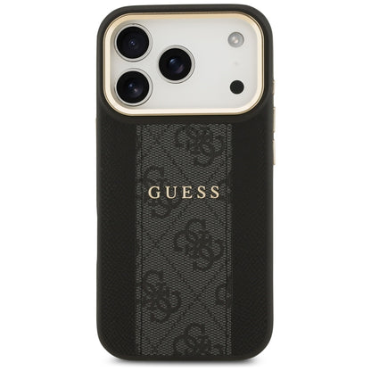MagSafe cover til Apple iPhone 17 Pro Max, Guess, 4G Stripe, Sort