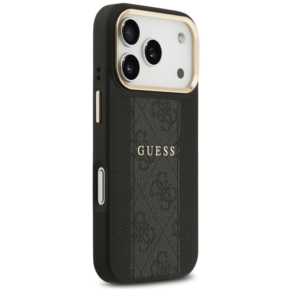 MagSafe cover til Apple iPhone 17 Pro Max, Guess, 4G Stripe, Sort
