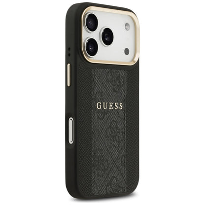 MagSafe cover til Apple iPhone 17 Pro Max, Guess, 4G Stripe, Sort