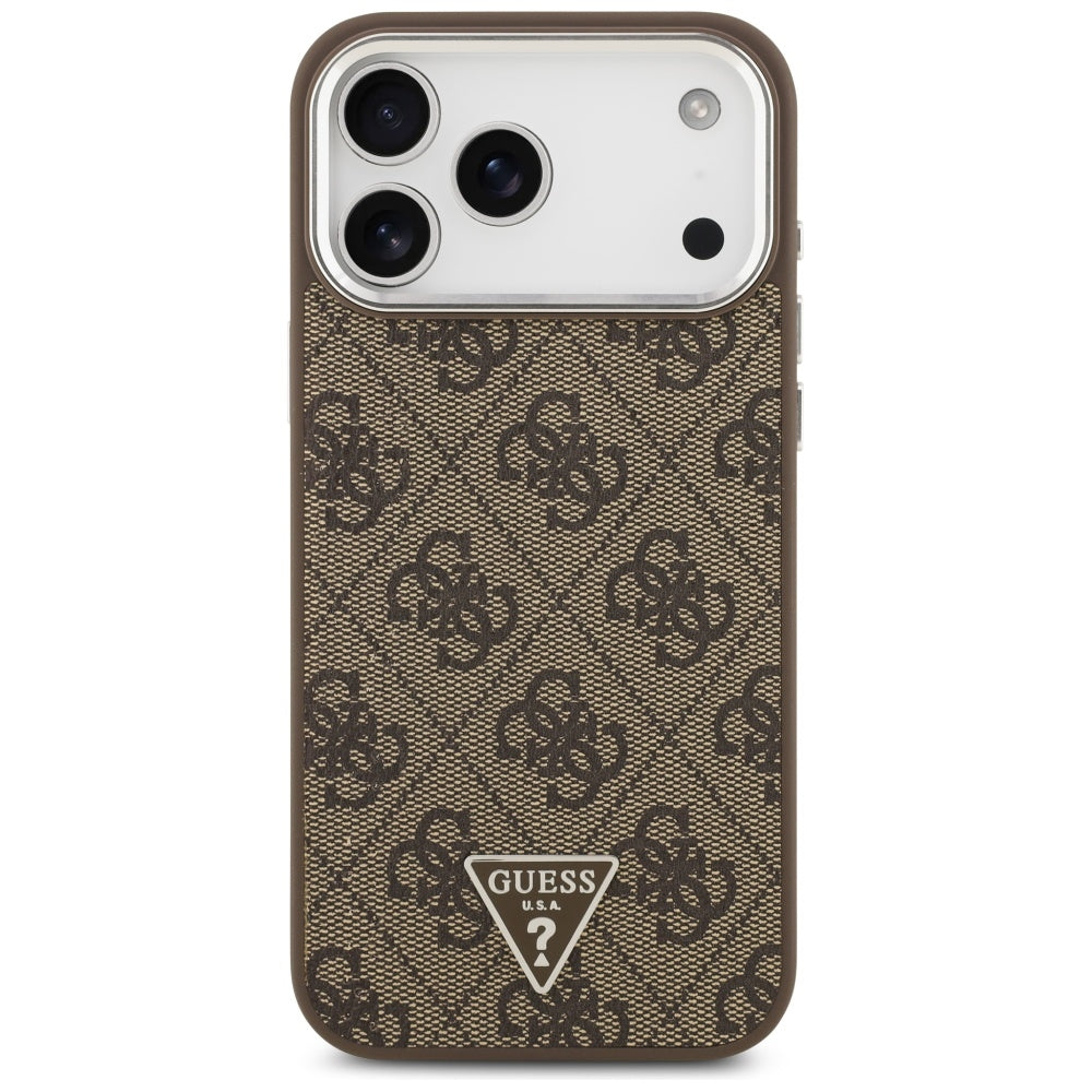 MagSafe cover til Apple iPhone 17 Pro Max, Guess, 4G Triangle Logo, Brun