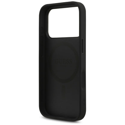 MagSafe cover til Apple iPhone 17 Pro Max, Guess, 4G Triangle Strass, Sort