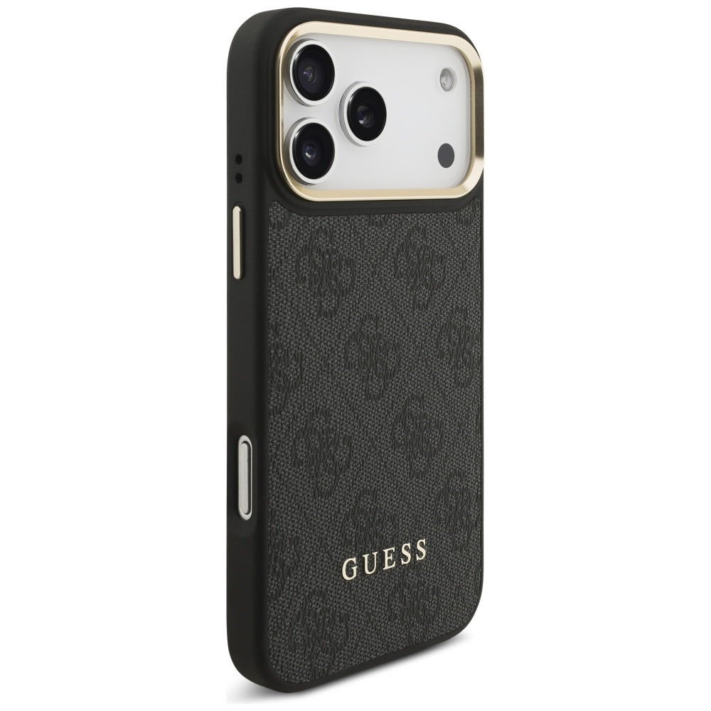 MagSafe cover til Apple iPhone 17 Pro Max, Guess, Cardslot 4G, Sort