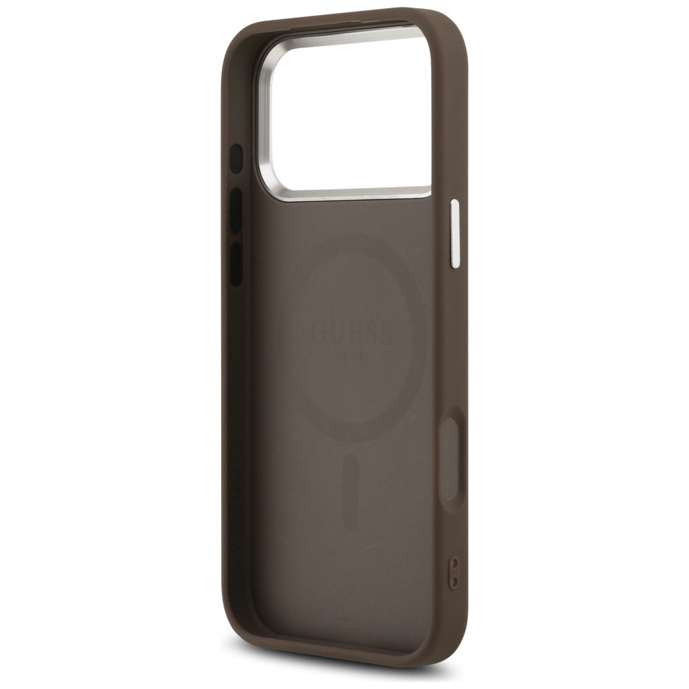 MagSafe cover til Apple iPhone 17 Pro Max, Guess, Classic Logo, Brun