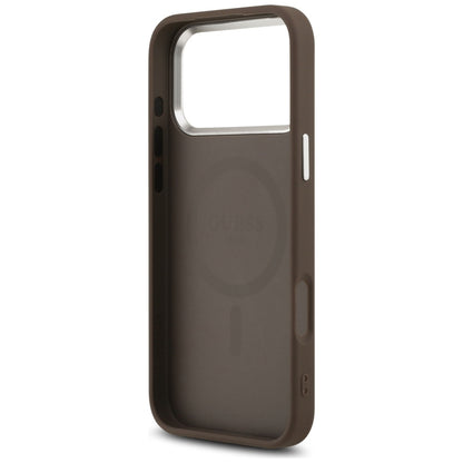 MagSafe cover til Apple iPhone 17 Pro Max, Guess, Classic Logo, Brun