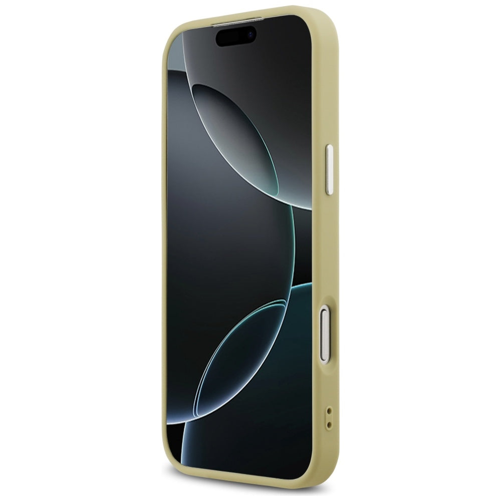 MagSafe cover til Apple iPhone 17 Pro Max, Guess, Glitter Triangle Logo, Guld