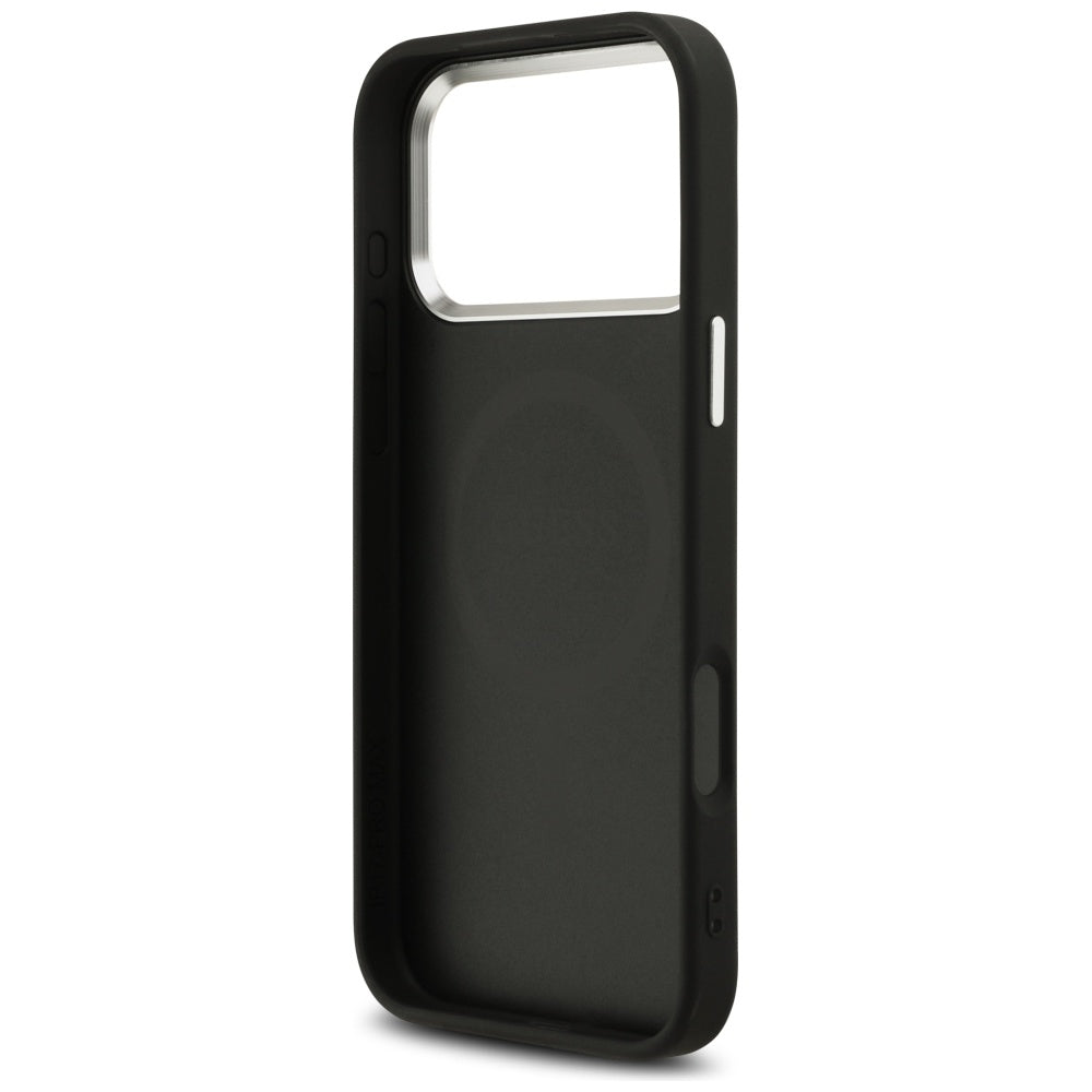 MagSafe cover til Apple iPhone 17 Pro Max, Guess, Glitter Triangle Logo, Sort