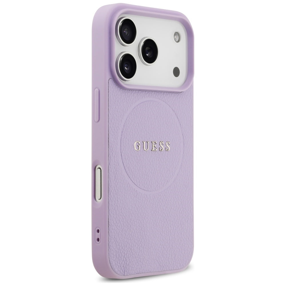 MagSafe cover til Apple iPhone 17 Pro Max, Guess, Grained Gold Ring, Lilla