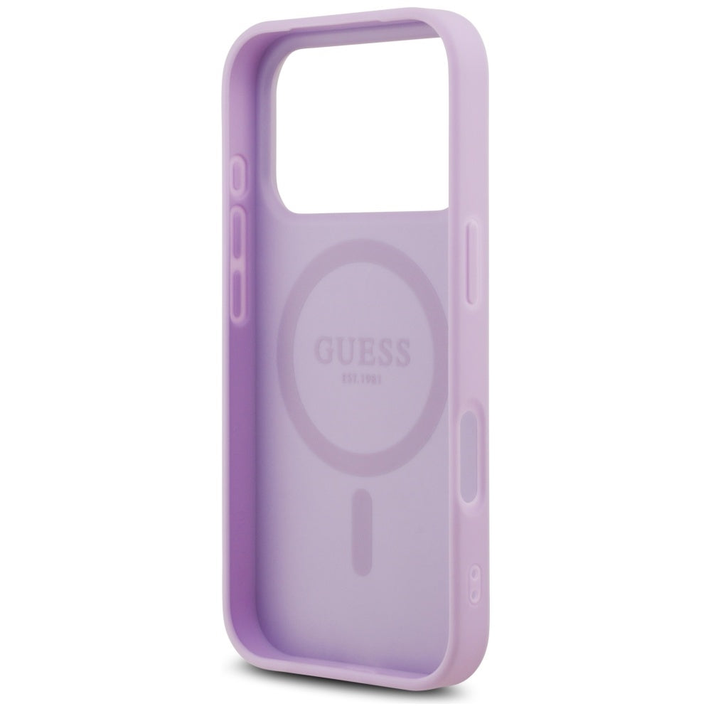 MagSafe cover til Apple iPhone 17 Pro Max, Guess, Grained Gold Ring, Lilla