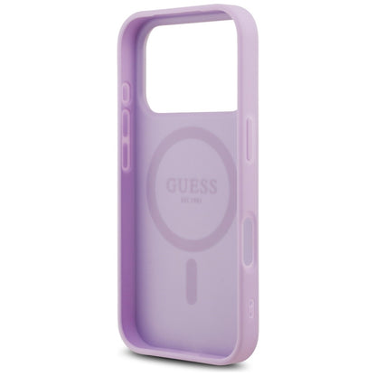 MagSafe cover til Apple iPhone 17 Pro Max, Guess, Grained Gold Ring, Lilla