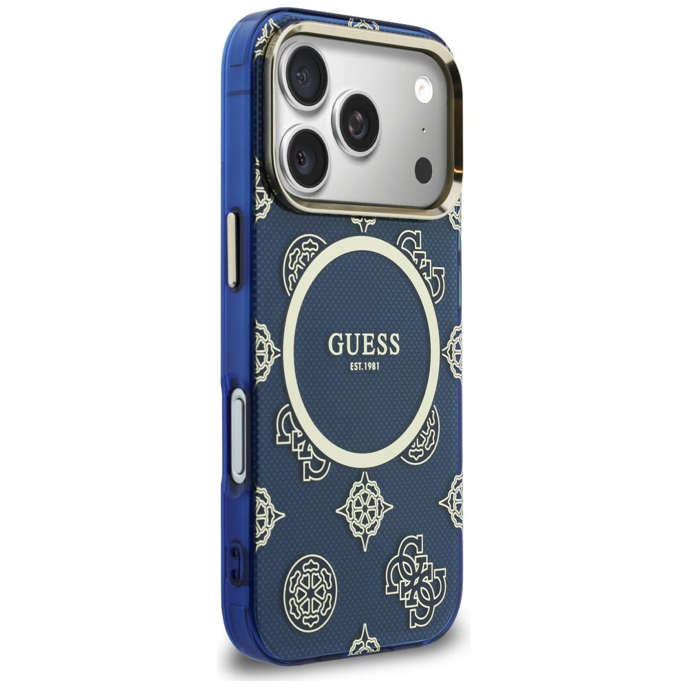 MagSafe cover til Apple iPhone 17 Pro Max, Guess, IML Peony Dot, Blå