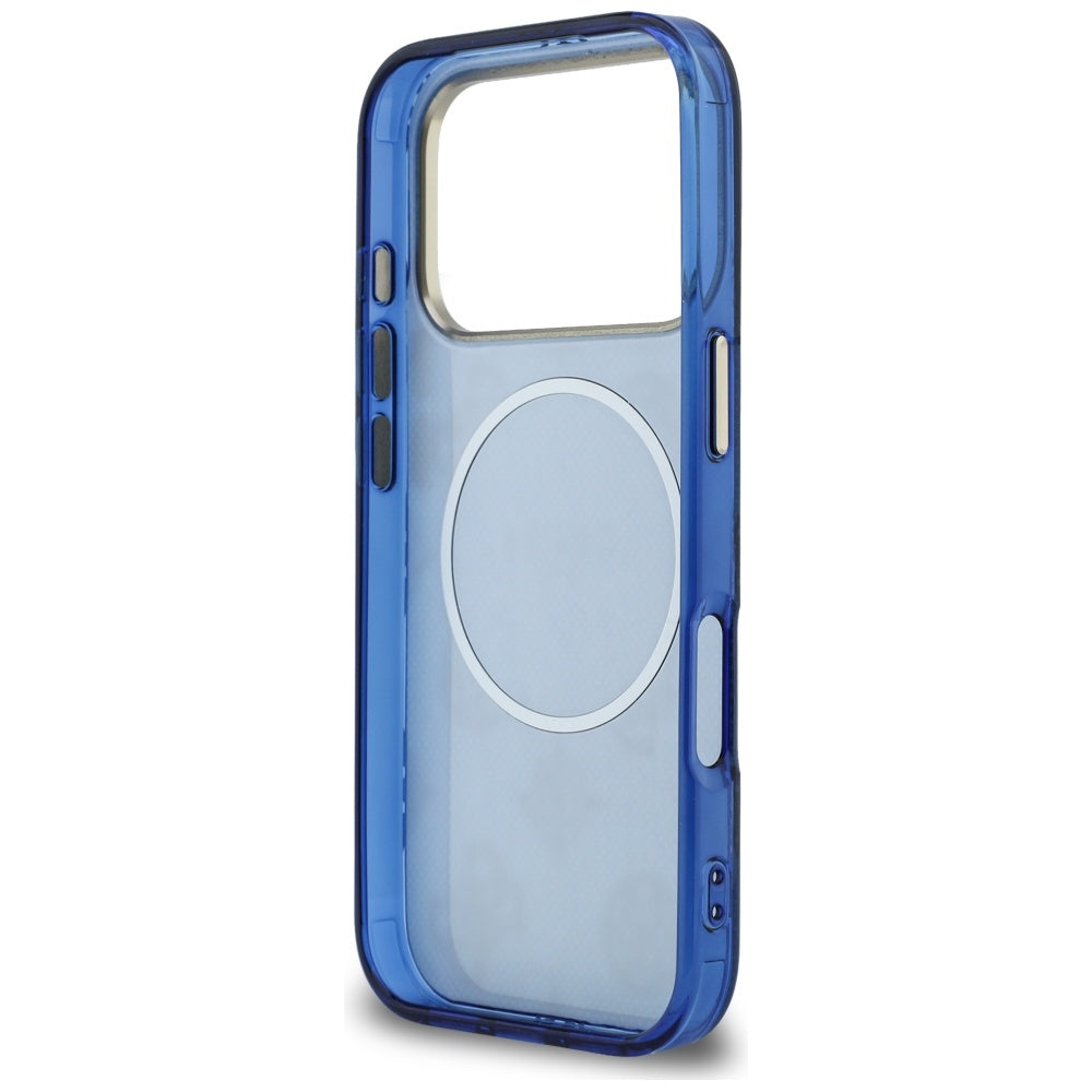 MagSafe cover til Apple iPhone 17 Pro Max, Guess, IML Peony Dot, Blå
