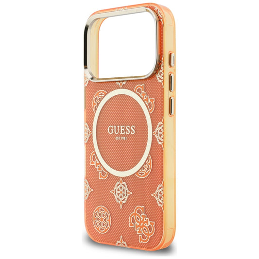 MagSafe cover til Apple iPhone 17 Pro Max, Guess, IML Peony Dot, Orange