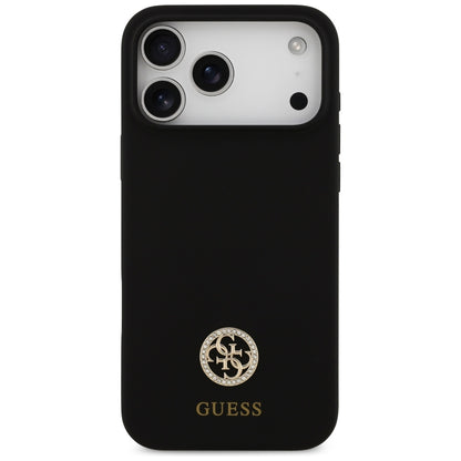 MagSafe cover til Apple iPhone 17 Pro Max, Guess, Logo Strass 4G, Sort