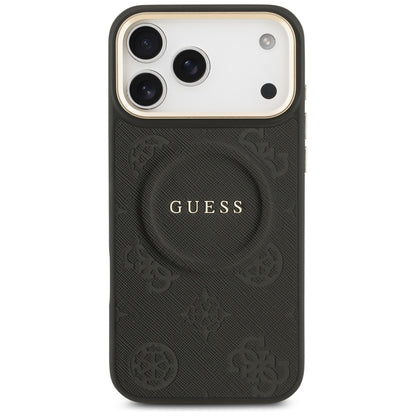 MagSafe cover til Apple iPhone 17 Pro Max, Guess, Peony Hot Stamp, Sort