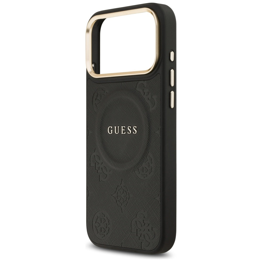 MagSafe cover til Apple iPhone 17 Pro Max, Guess, Peony Hot Stamp, Sort