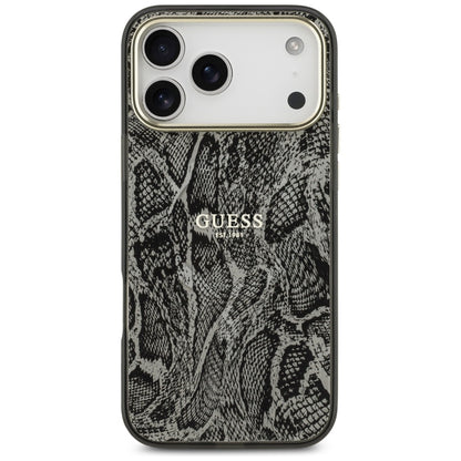 MagSafe cover til Apple iPhone 17 Pro Max, Guess, Python mønster, Sort