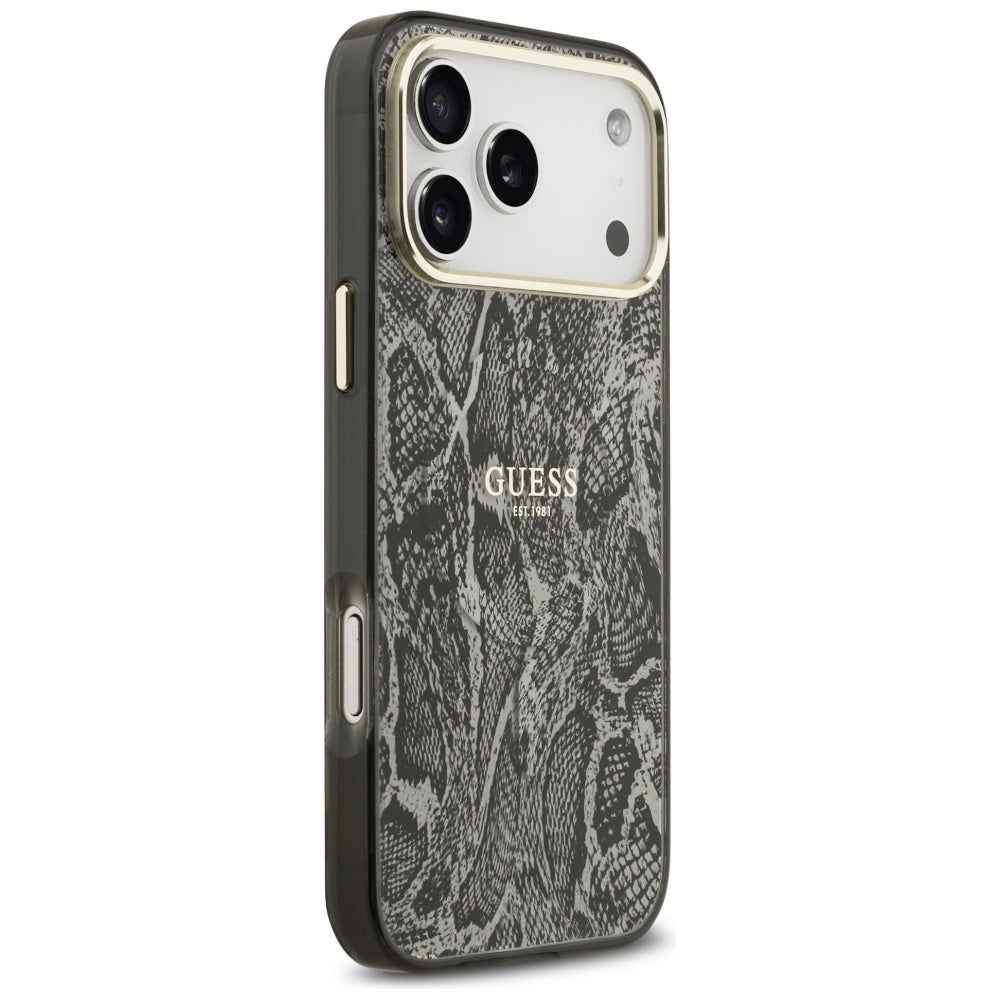 MagSafe cover til Apple iPhone 17 Pro Max, Guess, Python mønster, Sort