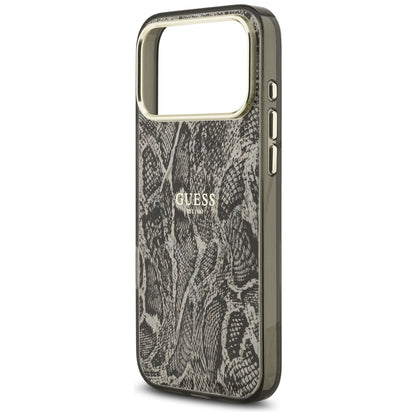MagSafe cover til Apple iPhone 17 Pro Max, Guess, Python mønster, Sort