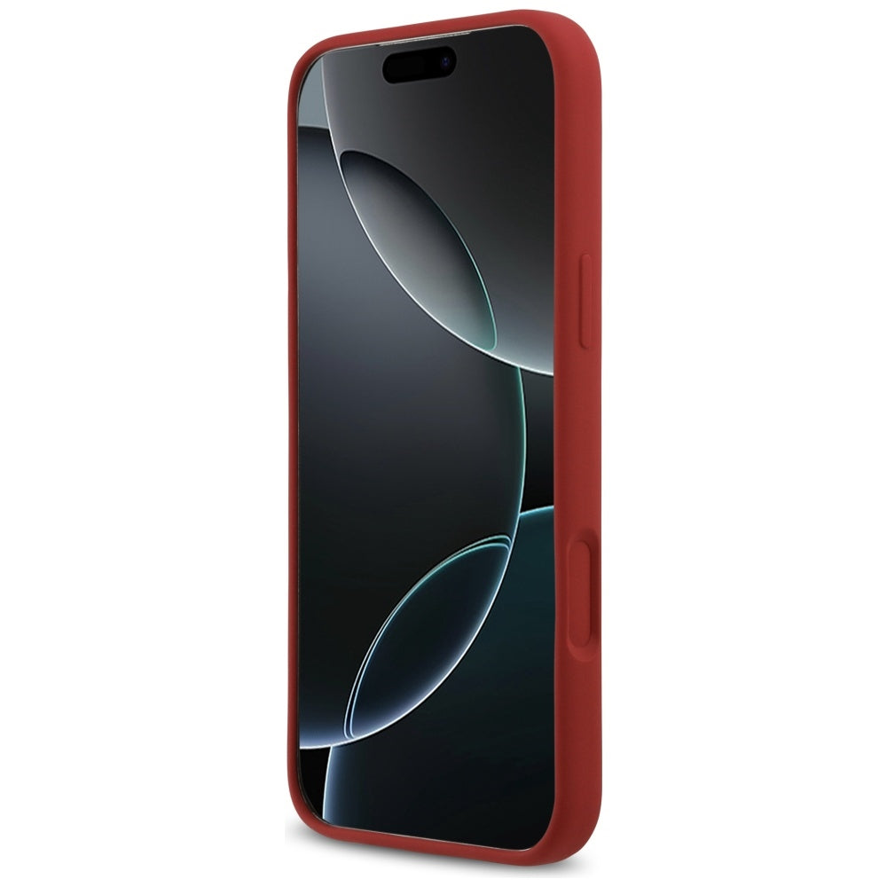 MagSafe cover til Apple iPhone 17 Pro Max, Guess, Script Metal Logo, Rød