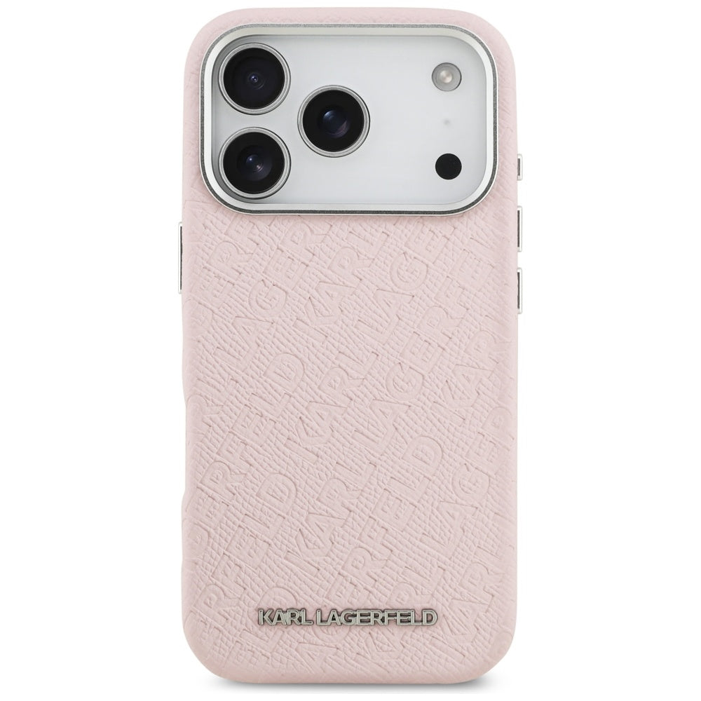 MagSafe cover til Apple iPhone 17 Pro Max, Karl Lagerfeld, FW Stamped Karl, Pink