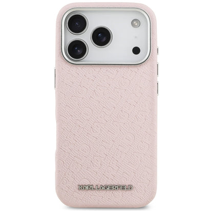 MagSafe cover til Apple iPhone 17 Pro Max, Karl Lagerfeld, FW Stamped Karl, Pink