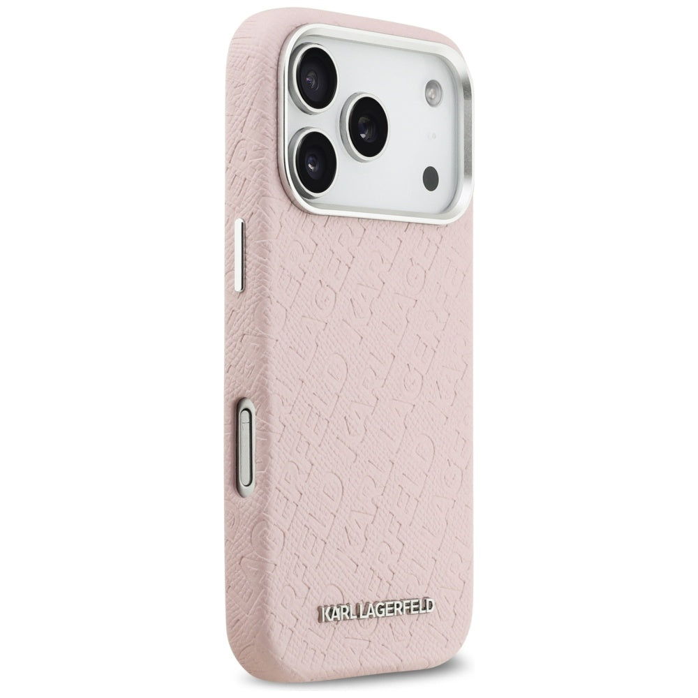 MagSafe cover til Apple iPhone 17 Pro Max, Karl Lagerfeld, FW Stamped Karl, Pink