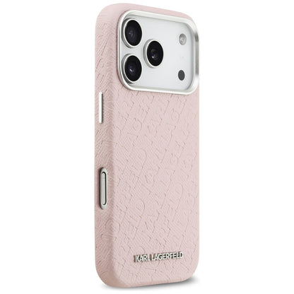 MagSafe cover til Apple iPhone 17 Pro Max, Karl Lagerfeld, FW Stamped Karl, Pink