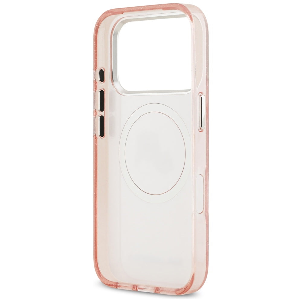 MagSafe cover til Apple iPhone 17 Pro Max, Karl Lagerfeld, Glitter Karl & Choupette Head, Pink