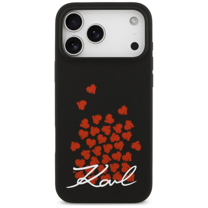 MagSafe cover til Apple iPhone 17 Pro Max, Karl Lagerfeld, Heart Sign Logo, Sort