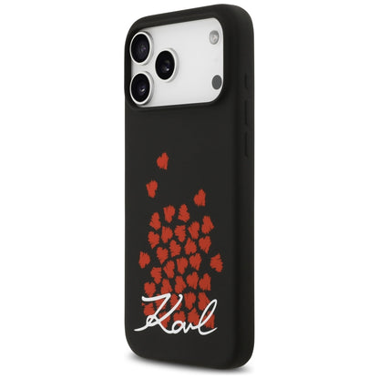 MagSafe cover til Apple iPhone 17 Pro Max, Karl Lagerfeld, Heart Sign Logo, Sort