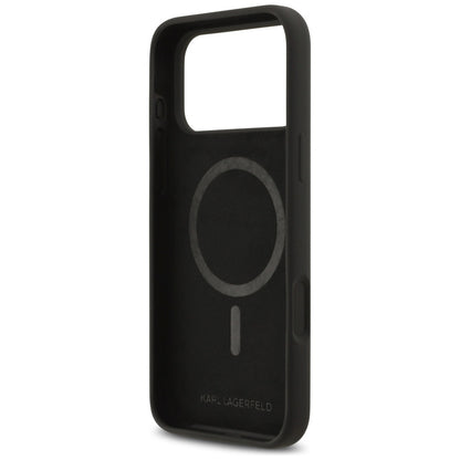MagSafe cover til Apple iPhone 17 Pro Max, Karl Lagerfeld, Heart Sign Logo, Sort