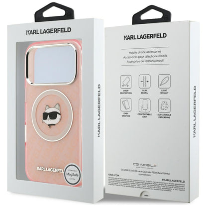 MagSafe cover til Apple iPhone 17 Pro Max, Karl Lagerfeld, IML Choupette's Head, Pink