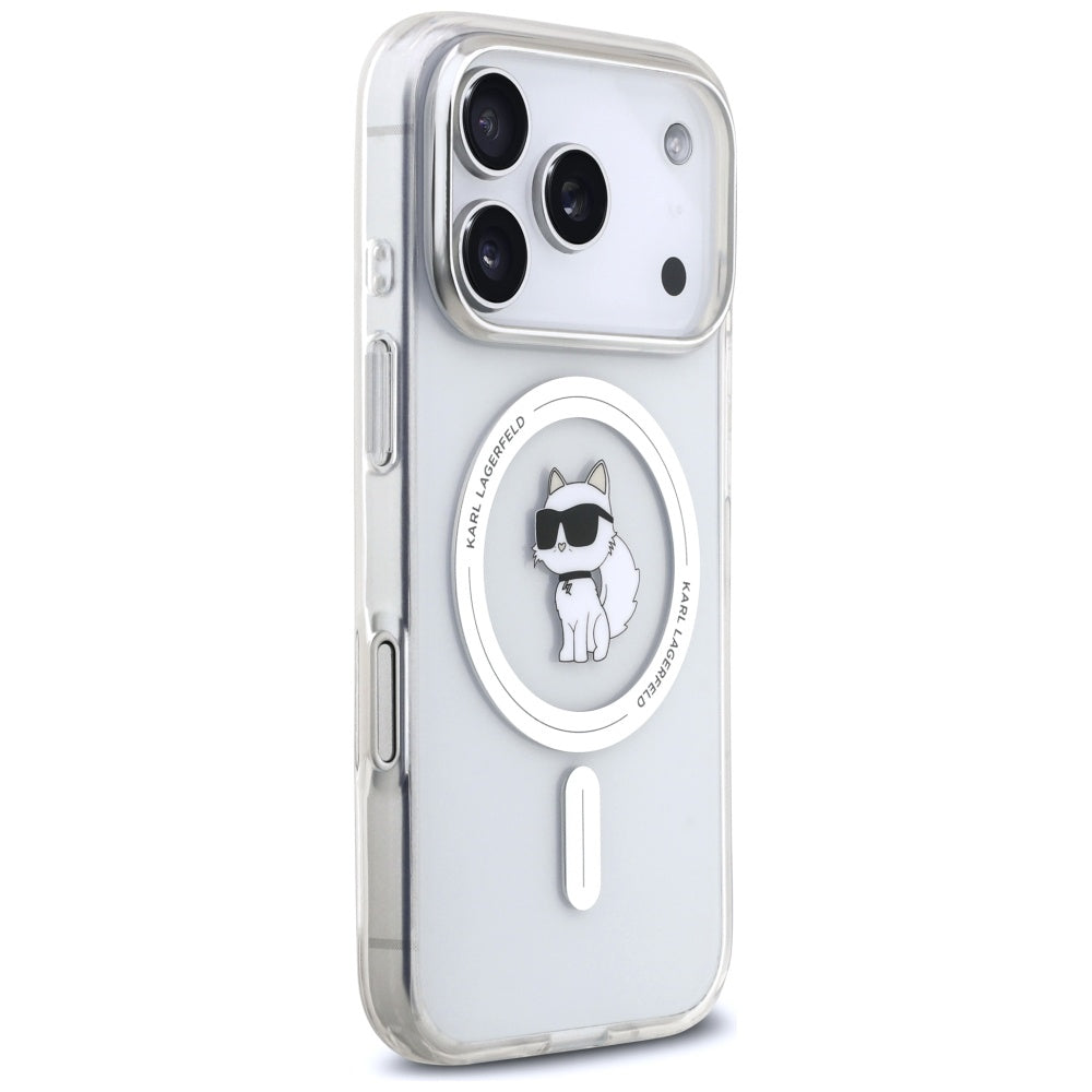 MagSafe cover til Apple iPhone 17 Pro Max, Karl Lagerfeld, IML Choupette, Gennemsigtig