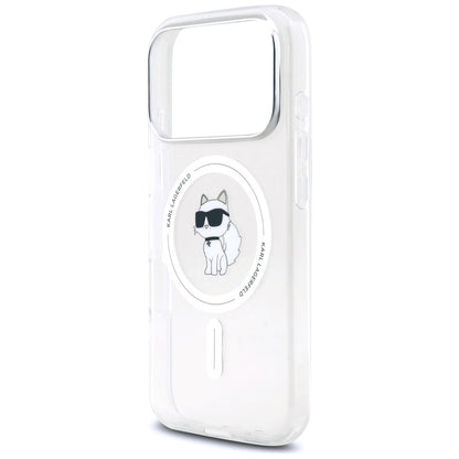 MagSafe cover til Apple iPhone 17 Pro Max, Karl Lagerfeld, IML Choupette, Gennemsigtig