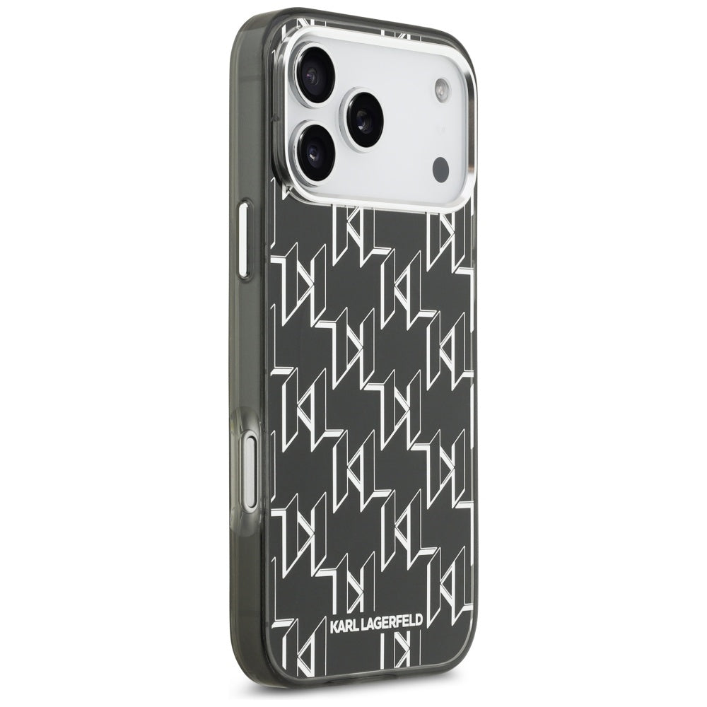 MagSafe cover til Apple iPhone 17 Pro Max, Karl Lagerfeld, IML KL Monogram, Sort