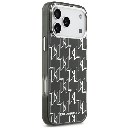 MagSafe cover til Apple iPhone 17 Pro Max, Karl Lagerfeld, IML KL Monogram, Sort