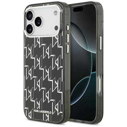 MagSafe cover til Apple iPhone 17 Pro Max, Karl Lagerfeld, IML KL Monogram, Sort