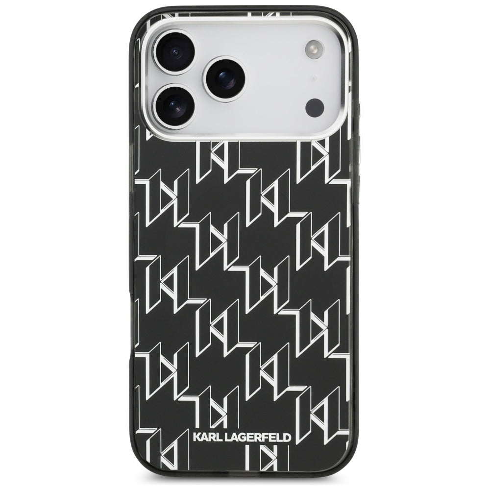 MagSafe cover til Apple iPhone 17 Pro Max, Karl Lagerfeld, IML KL Monogram, Sort