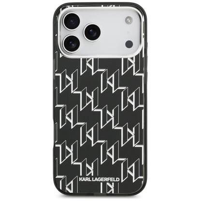 MagSafe cover til Apple iPhone 17 Pro Max, Karl Lagerfeld, IML KL Monogram, Sort