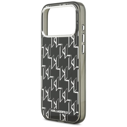 MagSafe cover til Apple iPhone 17 Pro Max, Karl Lagerfeld, IML KL Monogram, Sort