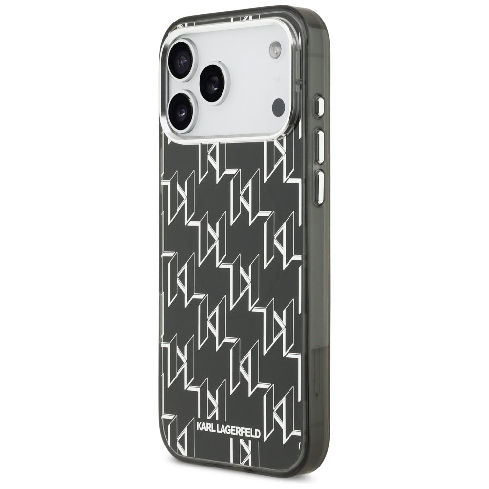 MagSafe cover til Apple iPhone 17 Pro Max, Karl Lagerfeld, IML KL Monogram, Sort