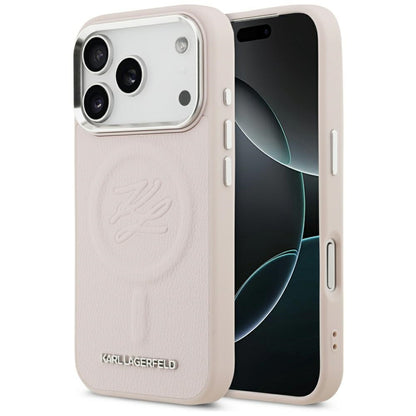 MagSafe cover til Apple iPhone 17 Pro Max, Karl Lagerfeld, Initial & Metal Logo, Pink
