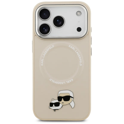 MagSafe cover til Apple iPhone 17 Pro Max, Karl Lagerfeld, Karl & Choupette Pins, Beige