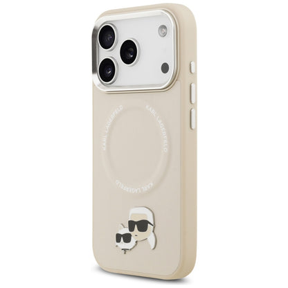 MagSafe cover til Apple iPhone 17 Pro Max, Karl Lagerfeld, Karl & Choupette Pins, Beige