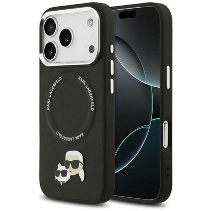 MagSafe cover til Apple iPhone 17 Pro Max, Karl Lagerfeld, Karl & Choupette Pins, Sort