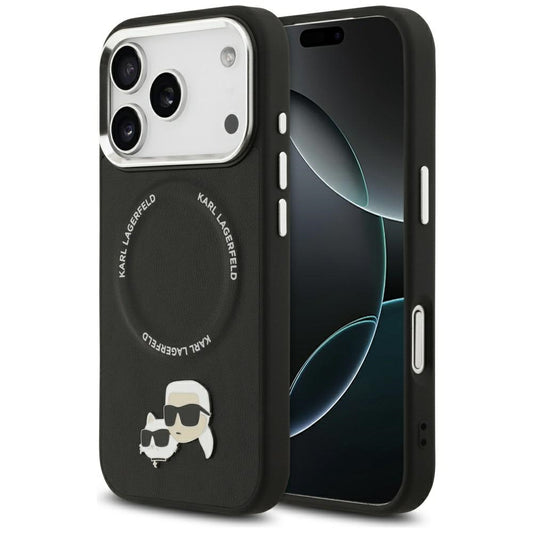 MagSafe cover til Apple iPhone 17 Pro Max, Karl Lagerfeld, Karl & Choupette Pins, Sort