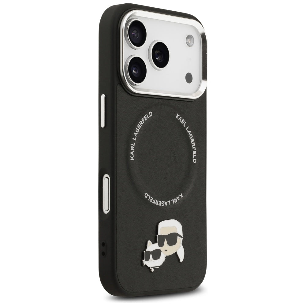 MagSafe cover til Apple iPhone 17 Pro Max, Karl Lagerfeld, Karl & Choupette Pins, Sort