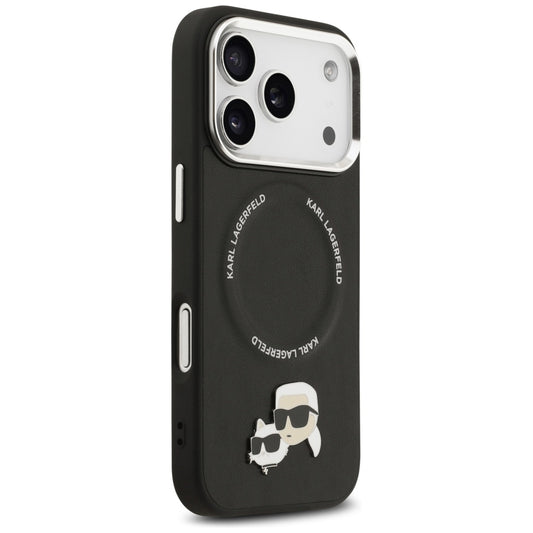MagSafe cover til Apple iPhone 17 Pro Max, Karl Lagerfeld, Karl & Choupette Pins, Sort