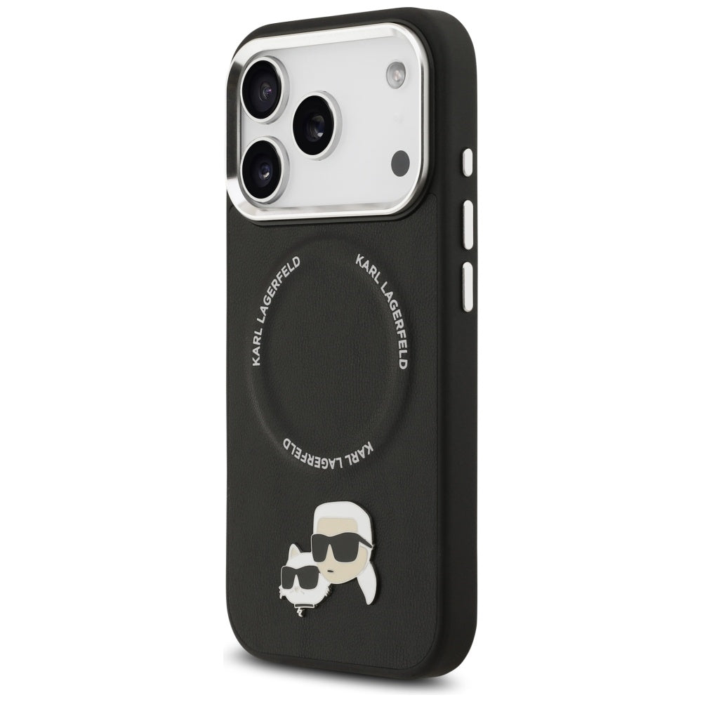 MagSafe cover til Apple iPhone 17 Pro Max, Karl Lagerfeld, Karl & Choupette Pins, Sort